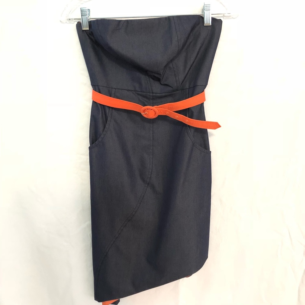Alice + Olivia - Strapless Chambray Dress - Size 0